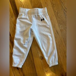 Under Armour Kids White Baseball pants